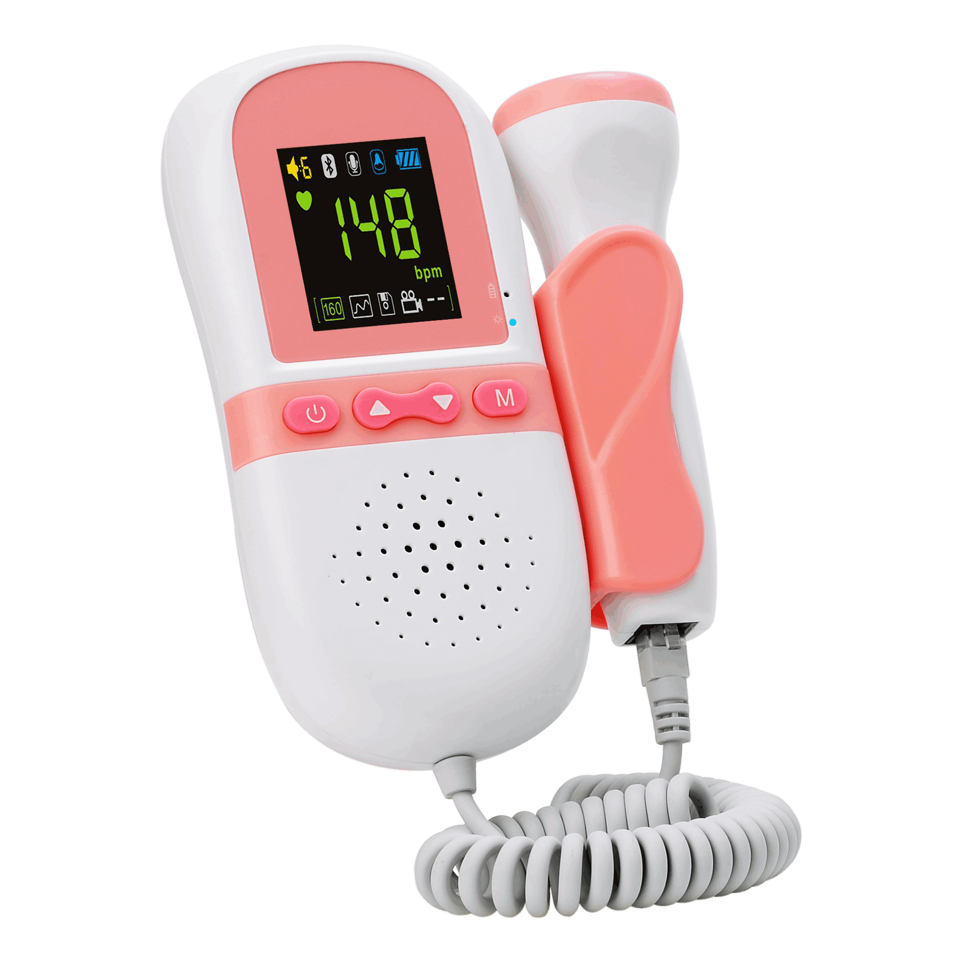 Alg Doppler Fetal, Heart Rate Monitor Pregnancy Baby Fetal Sound, Heart